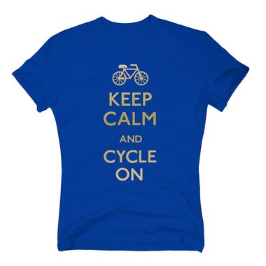 Herren T-Shirt - Keep calm and cycle on