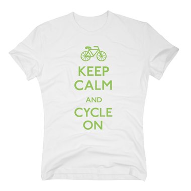 Herren T-Shirt - Keep calm and cycle on