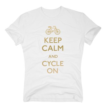 Herren T-Shirt - Keep calm and cycle on