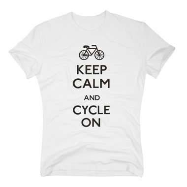 Herren T-Shirt - Keep calm and cycle on