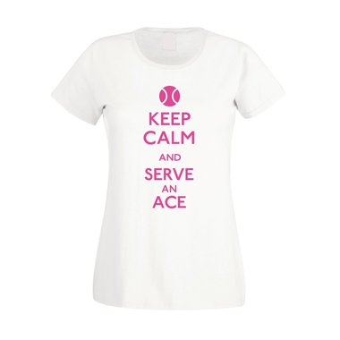 Tennis Shirt - Damen - Keep calm and serve an ace