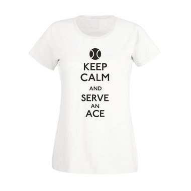 Tennis Shirt - Damen - Keep calm and serve an ace
