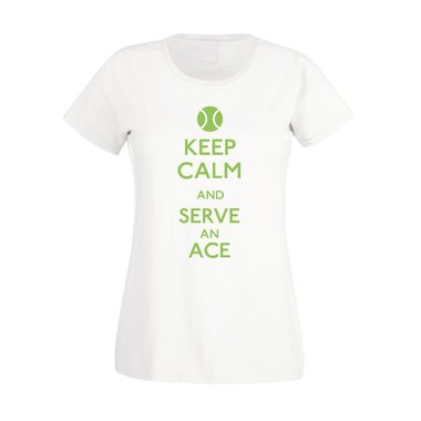 Tennis Shirt - Damen - Keep calm and serve an ace
