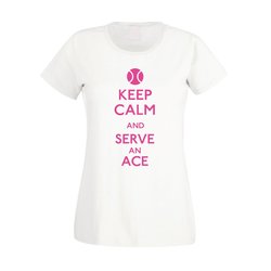 Tennis Shirt - Damen - Keep calm and serve an ace