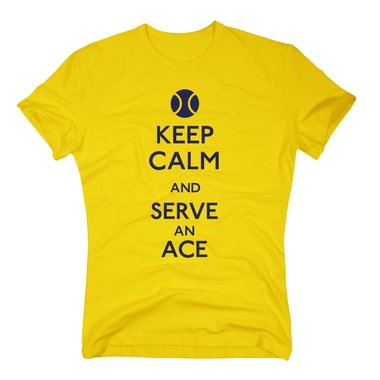 Tennis Shirts Herren - Keep calm and serve an ace