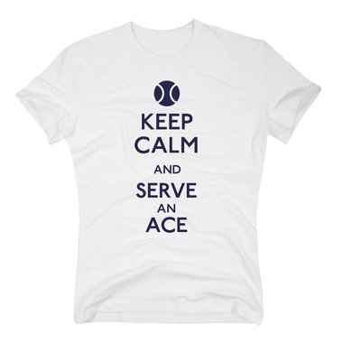 Tennis Shirts Herren - Keep calm and serve an ace