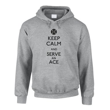 Geschenke für Tennisspieler - Herren Hoodie - Keep calm and serve an ace