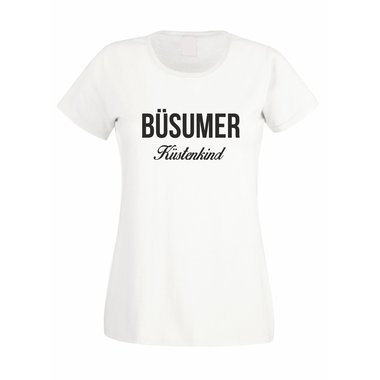 Damen T-Shirt Bsumer Kstenkind weiss-schwarz XXL