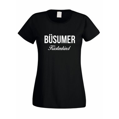 Damen T-Shirt Bsumer Kstenkind weiss-schwarz XXL