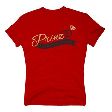 JGA Herren T-Shirt - Prinz hat Prinzessin gefunden dunkelblau-cyan 4XL