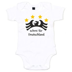 Baby Body - Schrei f�r Deutschland - EM WM Strampler