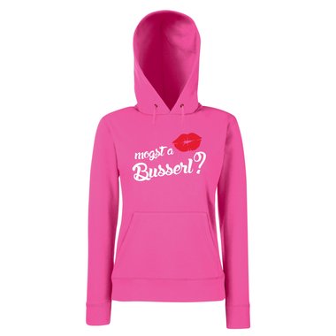 Damen Hoodie - Mogst a Busserl?