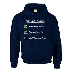 Kinder Hoodie - To do Liste f�r Schulkinder