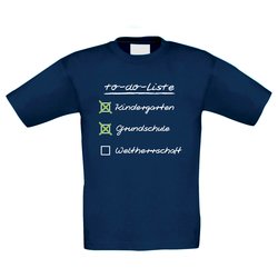 Kinder T-Shirt - To do Liste fr Schulkinder