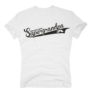 Geschenk Opa - Herren T-Shirt - The one true Supergrandpa