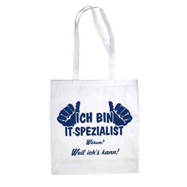 Jutebeutel - Ich bin IT-Spezialist, weil ichs kann!