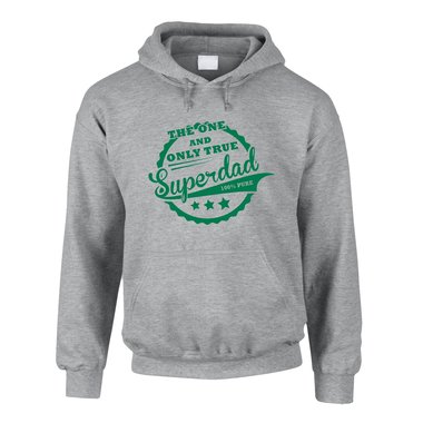 Geschenke fr Vter - Herren Hoodie - The one and only true Superdad