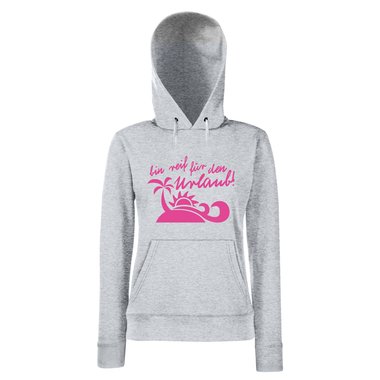 Damen Hoodie - bin reif fr den Urlaub