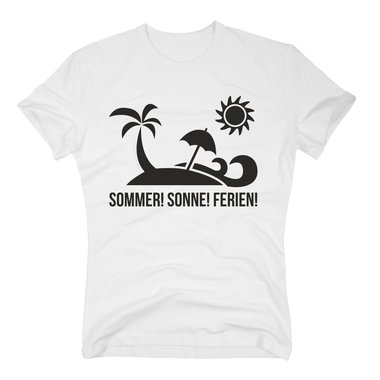 Urlaubs T-Shirt - Herren - Sommer! Sonne! Ferien!