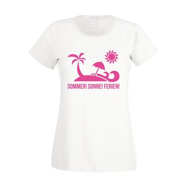 Damen T-Shirt - Sommer! Sonne! Ferien!