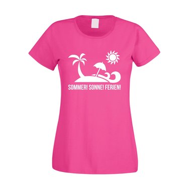 Damen T-Shirt - Sommer! Sonne! Ferien!