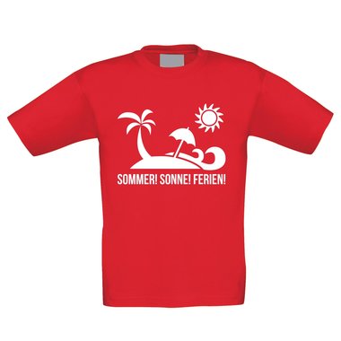 Kinder T-Shirt - Sommer! Sonne! Ferien!