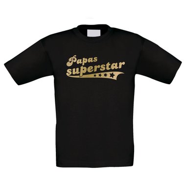 Kinder T-Shirt - Papas Superstar