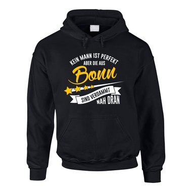 Herren Hoodie - Kein Mann ist perfekt aber die aus Bonn sind nah dran