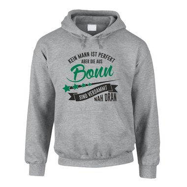 Herren Hoodie - Kein Mann ist perfekt aber die aus Bonn sind nah dran