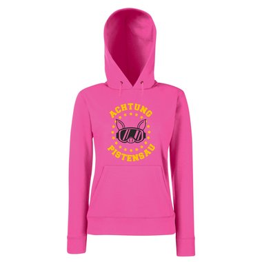 Damen Hoodie - Achtung Pistensau