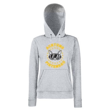 Damen Hoodie - Achtung Pistensau