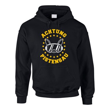 Herren Hoodie - Achtung Pistensau