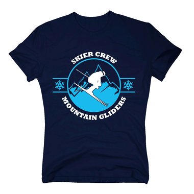Herren T-Shirt - Skier Crew - Mountain Gliders