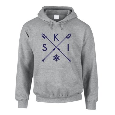 Herren Hoodie - Skistcker - S-K-I