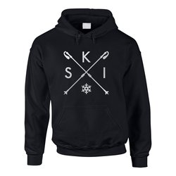 Herren Hoodie - Skistcker - S-K-I