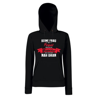Damen Hoodie - Keine Frau ist perfekt aber die aus Wuppertal sind nah dran
