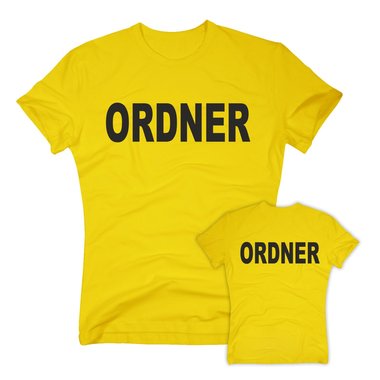 T-Shirt Ordner weiss-schwarz XXXL