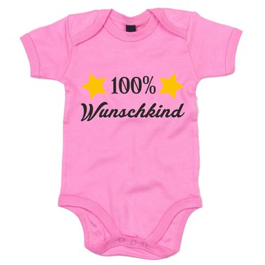 Baby Body - 100% Wunschkind dunkelblau-weiss 50-62