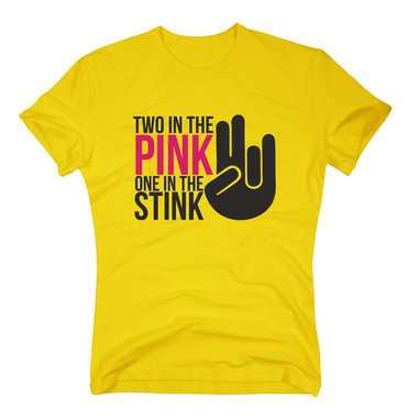 T-Shirt FUN Two in the pink one in the stink