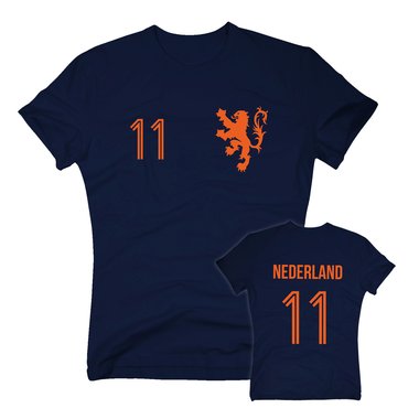 HOLLAND Trikot - Herren T-Shirt EM WM - mit Wunschnummer