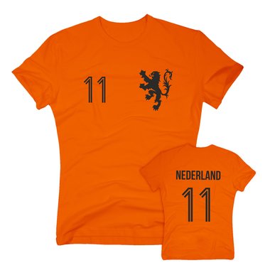 HOLLAND Trikot - Herren T-Shirt EM WM - mit Wunschnummer