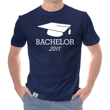 Herren T-Shirt - Uni-Abschluss Bachelor mit Wunschjahr schwarz-gold XXXL