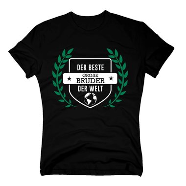 Herren T-Shirt - Der beste groe Bruder der Welt schwarz-weiss M