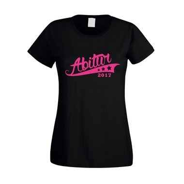 Damen T-Shirt - Abitur 2017 - mit Sternen