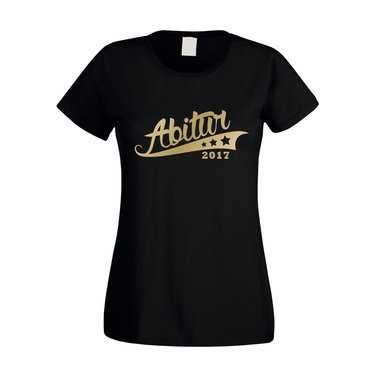 Damen T-Shirt - Abitur 2017 - mit Sternen
