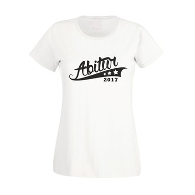 Damen T-Shirt - Abitur 2017 - mit Sternen