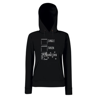 Damen Hoodie - Single, Taken, Unicorn