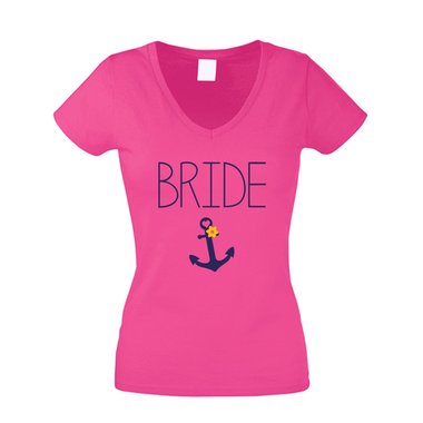 JGA T-Shirt Damen V-Ausschnitt - Bride Anchor