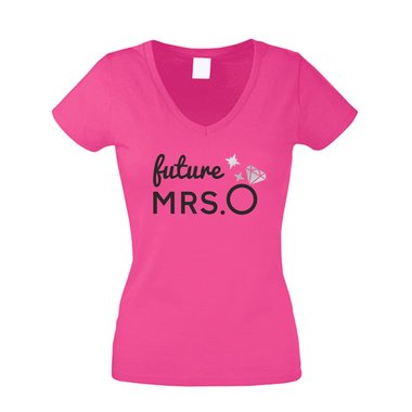 JGA Damen T-Shirt V-Ausschnitt - Future Mrs.