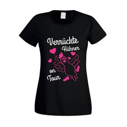 JGA Damen T-Shirt - Verrckte Hhner on Tour